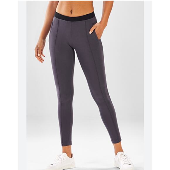 Fabletics Noelle Pant Grey and Black Workout Versatile Pants Small - Picture 1 of 8